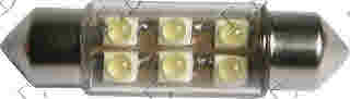 07.303.06 ΛΑΜΠΑ LED 6-37MM ΛΕΥΚΟ CRYSTAL για ΛΑΜΠΕΣ / BULBS / XENON