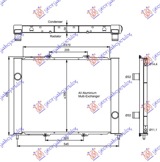 Cooler Module Aftermarket 011306360