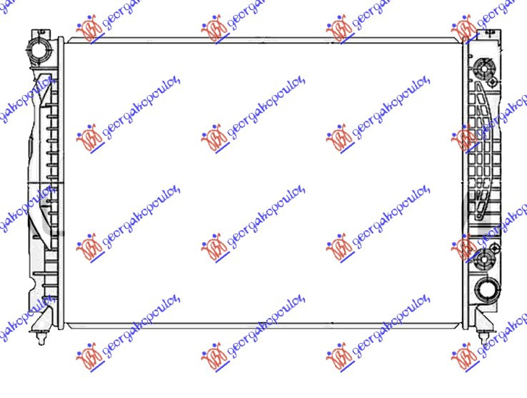 ΨΥΓΕΙΟ 2.7 BENZINH AYTOMATO (630x440x32) για AUDI A6 1997-2004 (4B2/4B4/4B5/4B6)