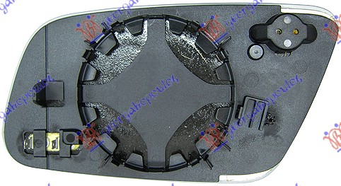 ΚΡΥΣΤΑΛΛΟ ΚΑΘΡΕΦΤΗ ΘΕΡΜΑΙΝΟΜΕΝΟ (CONVEX GLASS) ΔΕΞΙΑ για AUDI A6 1997-2004 (4B2/4B4/4B5/4B6)