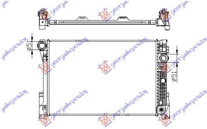 Radiator, engine cooling Aftermarket 014306315