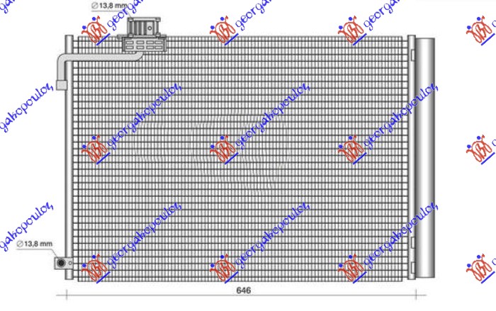 Condenser, air conditioning Aftermarket 534106410