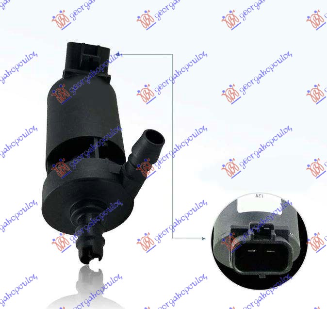 Washer Fluid Pump, window cleani Aftermarket 068108460