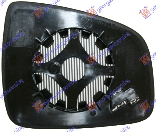 Mirror Glass, exterior mirror Aftermarket 222007602