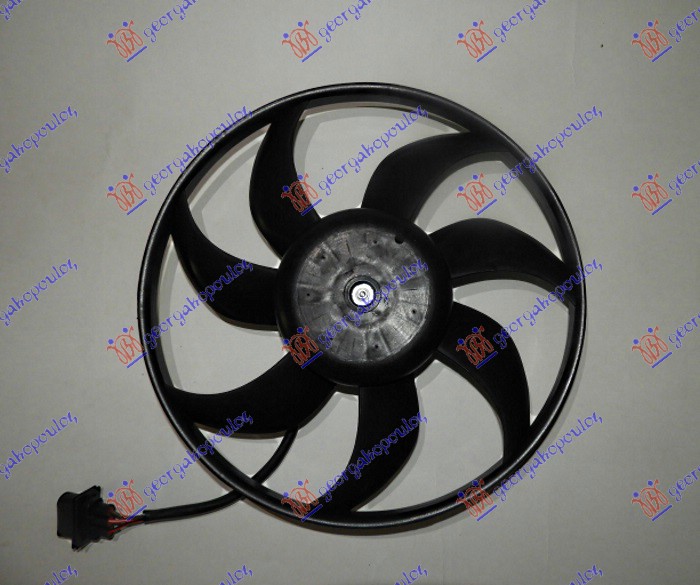 ΒΕΝΤΙΛΑΤΕΡ ΨΥΓΕΙΟΥ (ΜΟΤΕΡ+ΦΤΕΡΩΤΗ) (390mm) (3PIN) για VW POLO 2002-2005 (9N2)