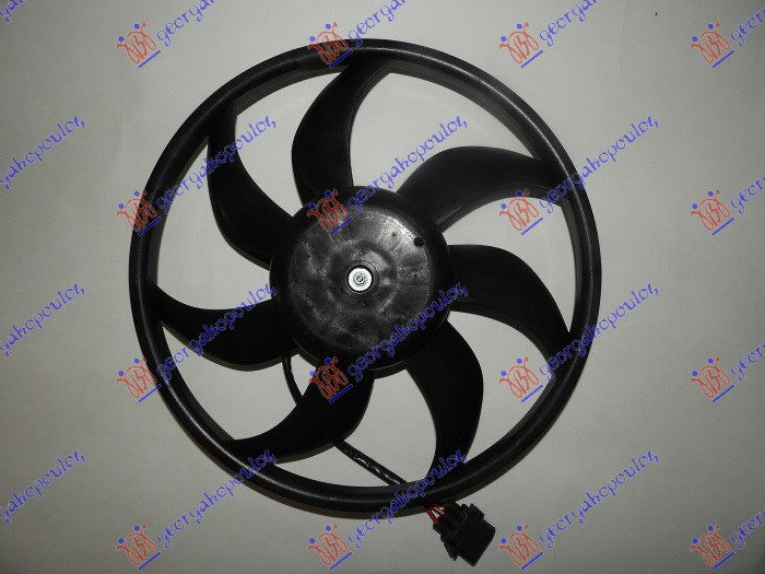 ΒΕΝΤΙΛΑΤΕΡ ΨΥΓΕΙΟΥ (ΜΟΤΕΡ+ΦΤΕΡΩΤΗ) (390mm) (90W) (3PIN) (ΤΥΠΟΥ TEMIC) για VW POLO 2002-2005 (9N2)