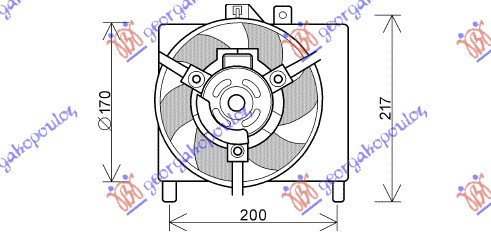 Fan, engine cooling Aftermarket 019206440