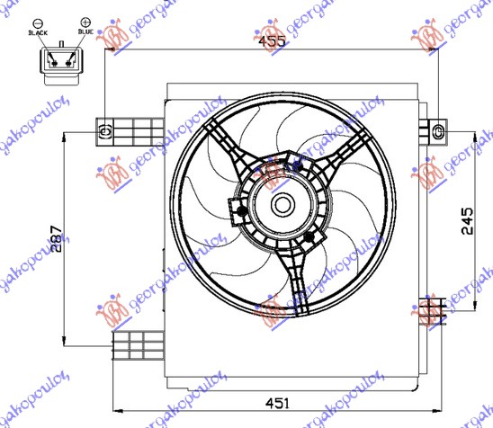 Fan, engine cooling Aftermarket 019206450