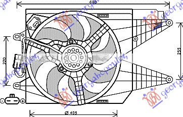 Fan, engine cooling Aftermarket 020206450