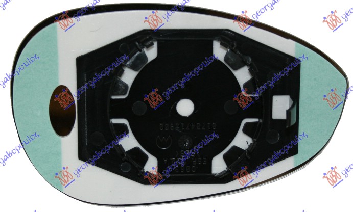 Mirror Glass, exterior mirror Aftermarket 020207602
