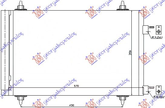 Condenser, air conditioning Aftermarket 638006400