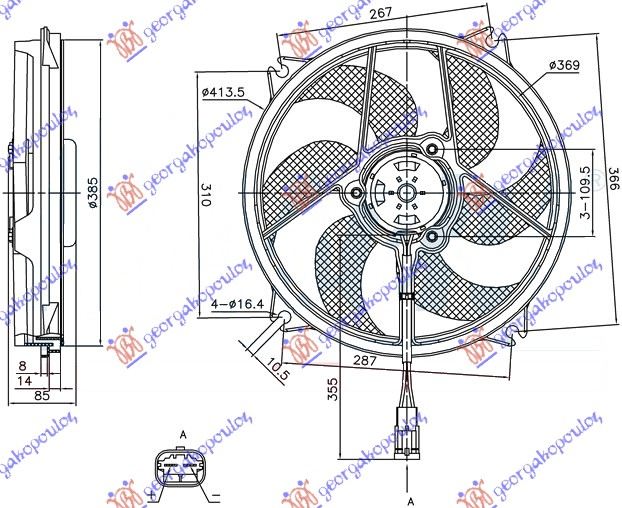 Fan, engine cooling Aftermarket 020706440