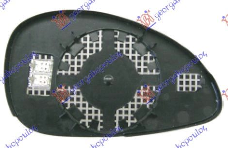 Mirror Glass, exterior mirror Aftermarket 020707612