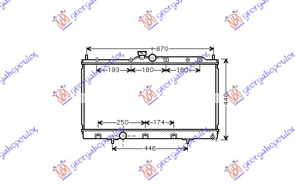 Radiator, engine cooling Aftermarket 021606300