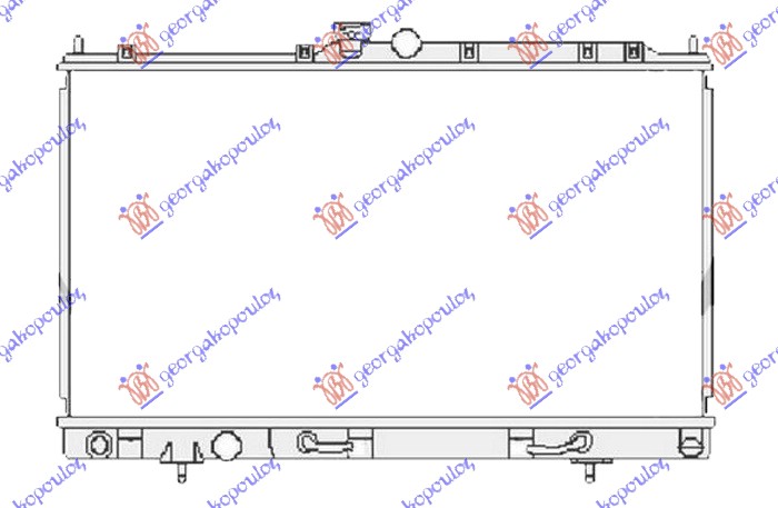 Radiator, engine cooling Aftermarket 021606320