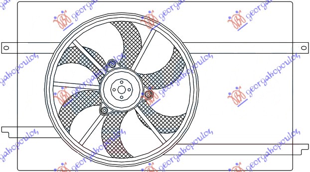 Fan, engine cooling Aftermarket 021806440