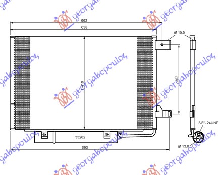 Condenser, air conditioning Aftermarket 021906400