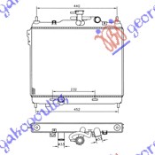 Radiator, engine cooling Aftermarket 022106330