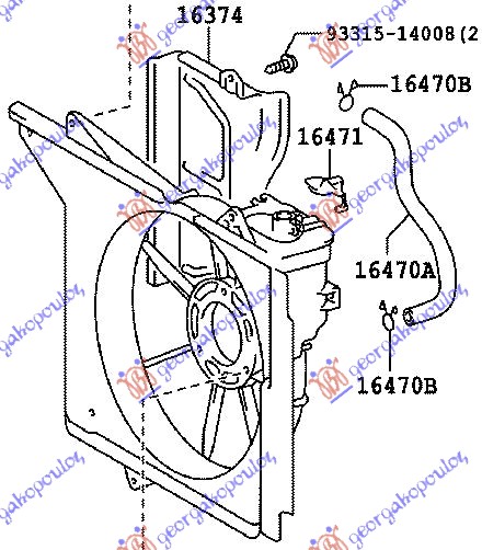 Fan, engine cooling Aftermarket 022506450