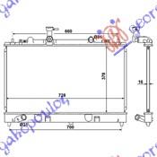 Radiator, engine cooling Aftermarket 025006310