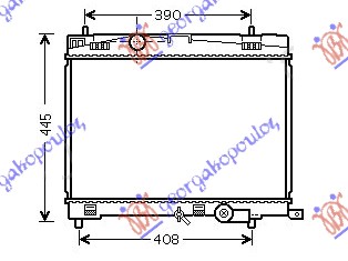 Radiator, engine cooling Aftermarket 821006325
