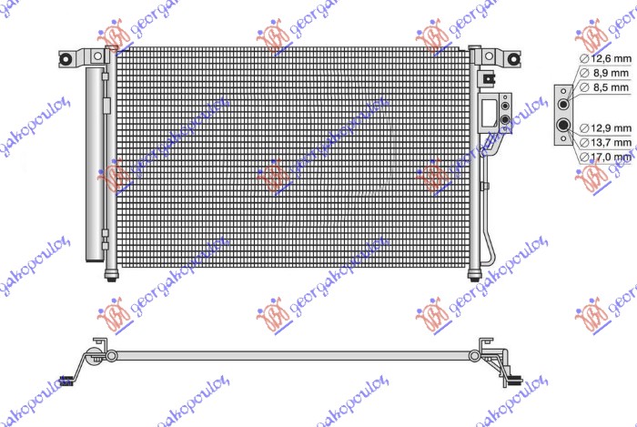 Condenser, air conditioning Aftermarket 369006415