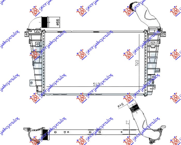 Charge Air Cooler Aftermarket 026706260
