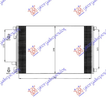 Condenser, air conditioning Aftermarket 046506400