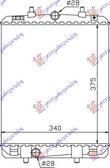 Radiator, engine cooling Aftermarket 631006310