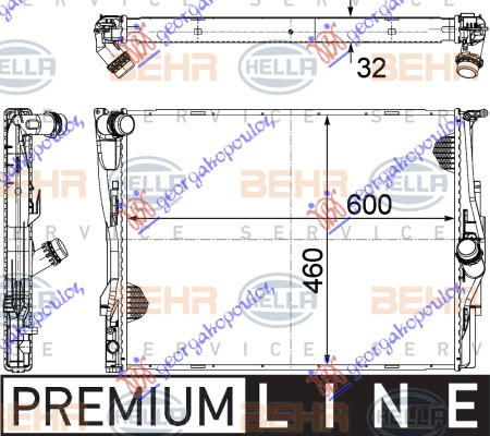 Radiator, engine cooling Aftermarket 156006305