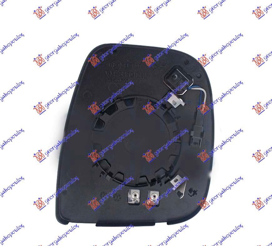 Mirror Glass, exterior mirror Aftermarket 205207622