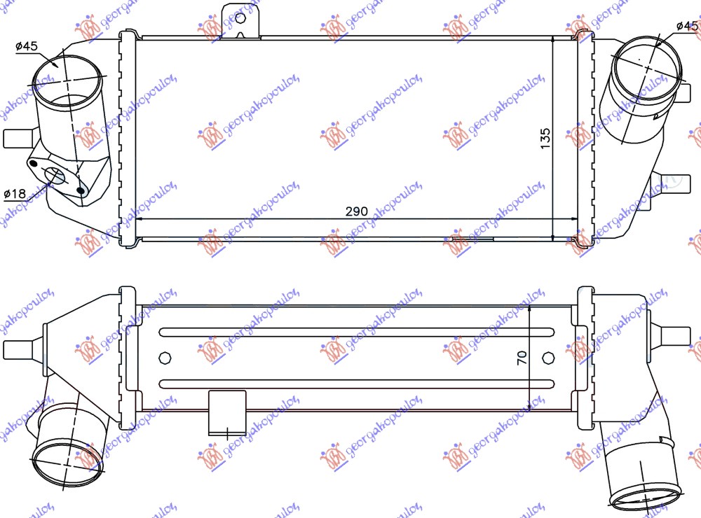 Charge Air Cooler Aftermarket 428006210