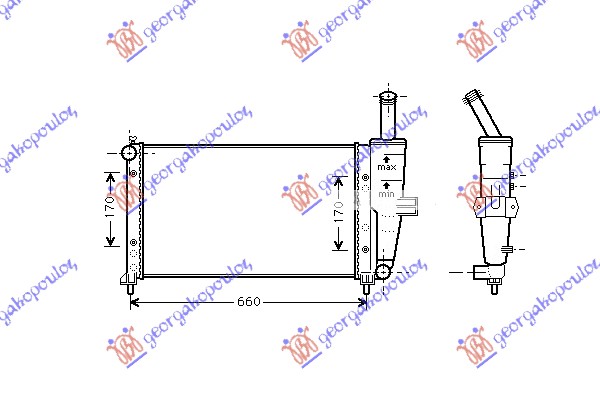 ΨΥΓΕΙΟ 1.2 BENZINH -2002 (580x316) ΤΥΠΟΥ MΑRELLI για FIAT PUNTO 1999-2003 (188)