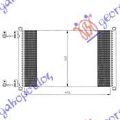 Condenser, air conditioning Aftermarket 036806435