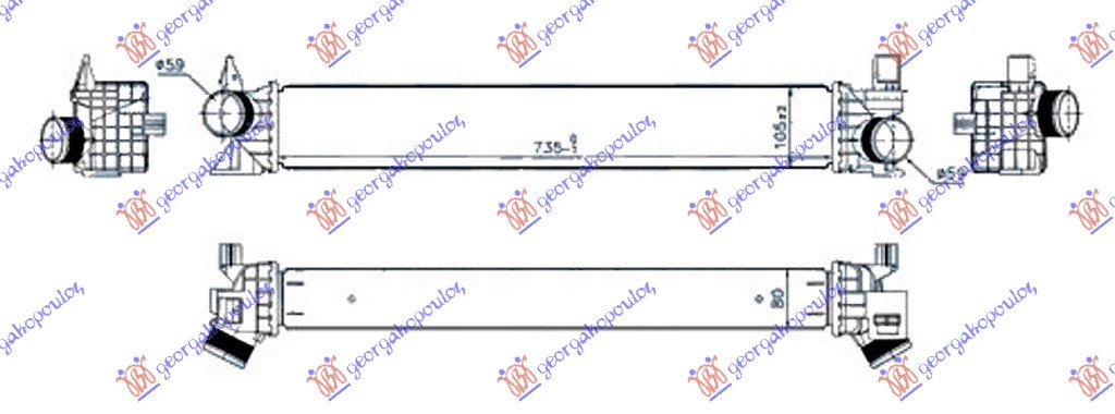 Charge Air Cooler Aftermarket 637006210