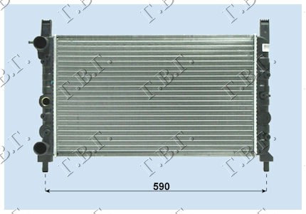 Radiator, engine cooling Aftermarket 035406330