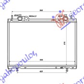 Radiator, engine cooling Aftermarket 040906340