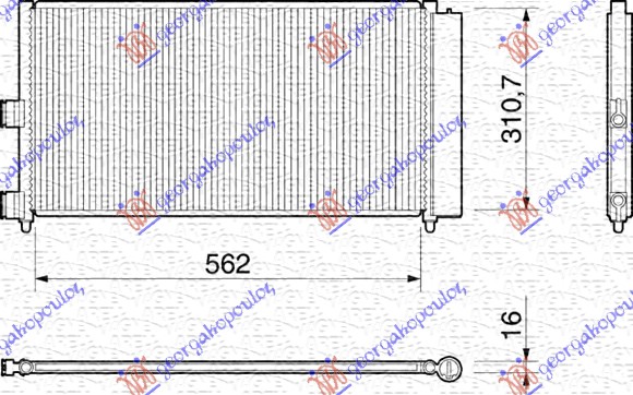 Condenser, air conditioning Aftermarket 022806405