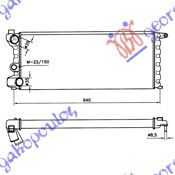 Radiator, engine cooling Aftermarket 039406320