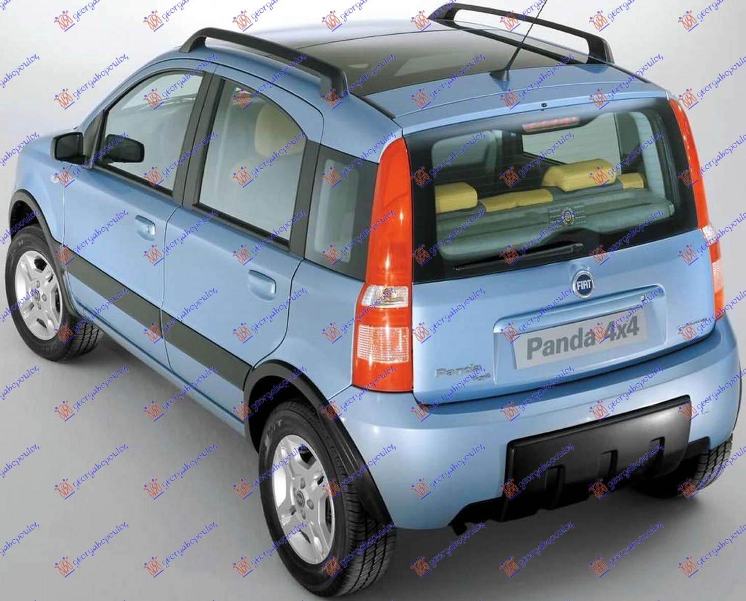 ΠΛΑΣΤΙΚΟ ΠΡΟΦΥΛΑΚΤΗΡΑ ΠΙΣΩ 4Χ4 (CLIMBING) για FIAT PANDA 2003-2014 (169)