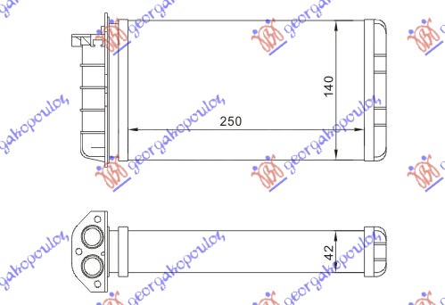 Heat Exchanger, interior heating Aftermarket 040906510