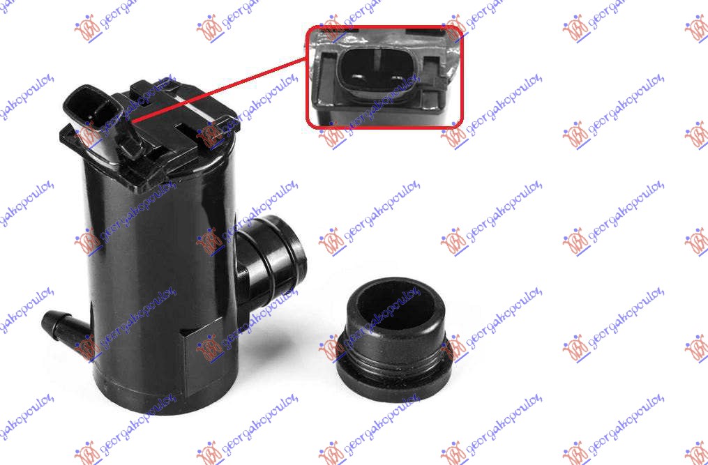 Washer Fluid Pump, window cleani Aftermarket 096708455