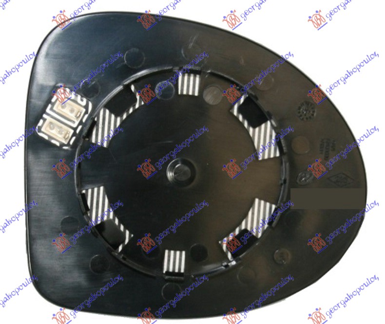 Mirror Glass, exterior mirror Aftermarket 675507602