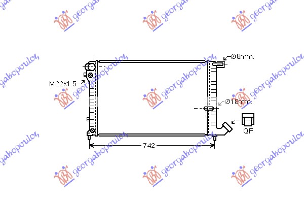 ΨΥΓΕΙΟ 1.8-1.9 ΒΕΝΖΙΝΗ/ΠΕΤΡΕΛΑΙΟ (67x38) (ΧΩΡΙΣ ΑΣΦΑΛΕΙΑ) (VALEO) για CITROEN BERLINGO 1996-2002 (MF)