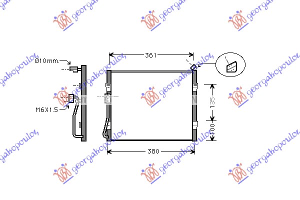 Condenser, air conditioning Aftermarket 050606400