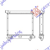 Radiator, engine cooling Aftermarket 051906310