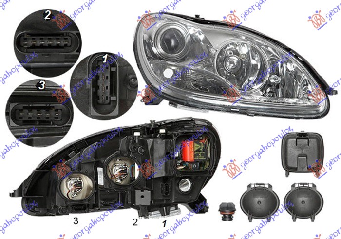 Headlight Aftermarket 052905291