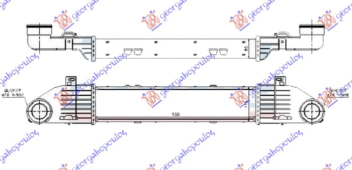 Charge Air Cooler Aftermarket 052906200