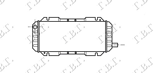 Radiator, engine cooling Aftermarket 053506300
