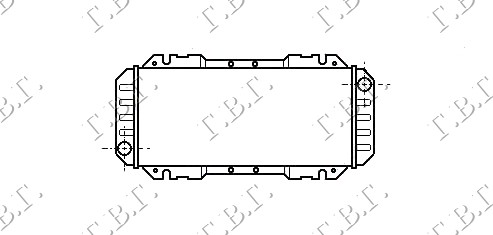 Radiator, engine cooling Aftermarket 053506320
